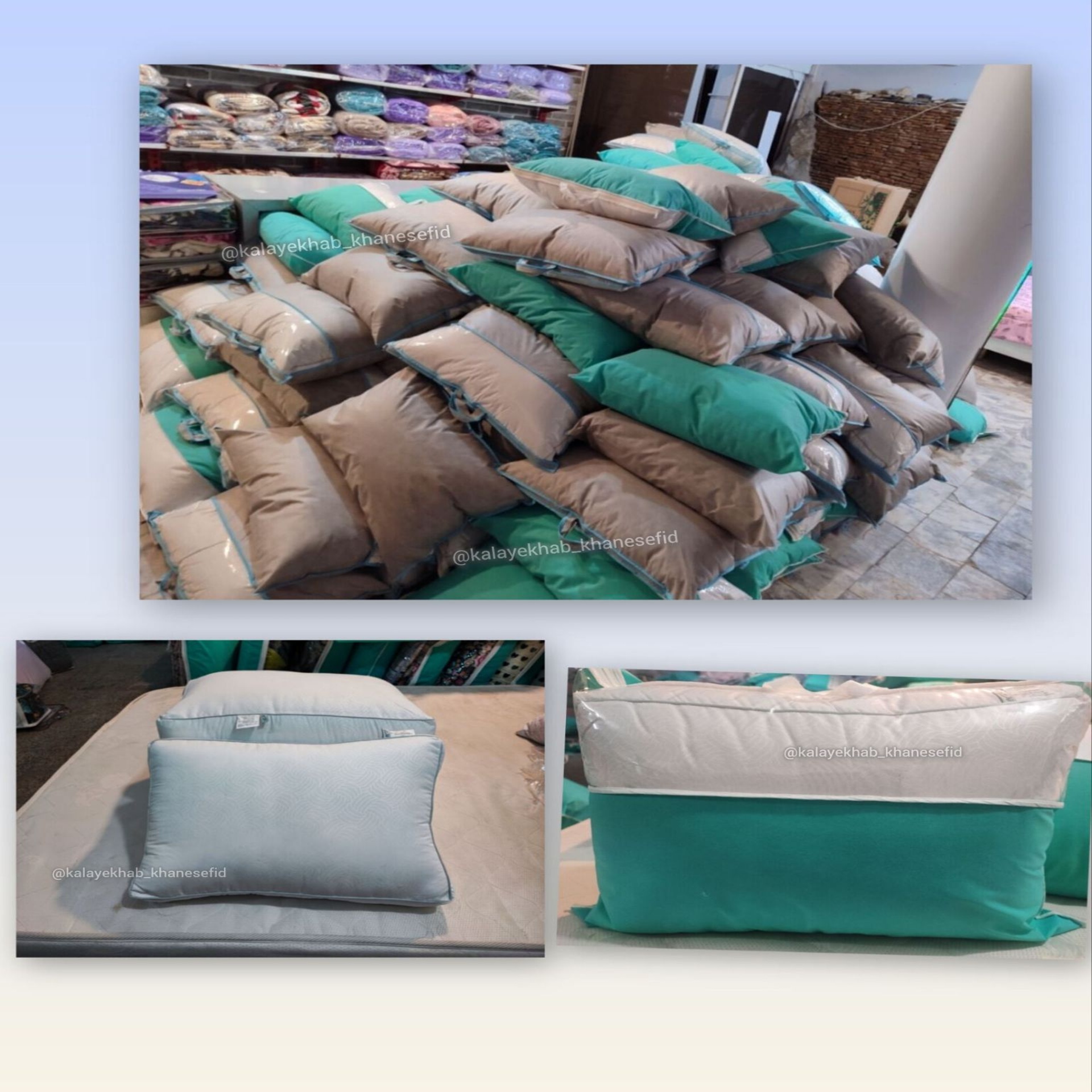 InShot_20251106_084146796 بالش میکروفایبر هتلی مدل طبی - Image 1